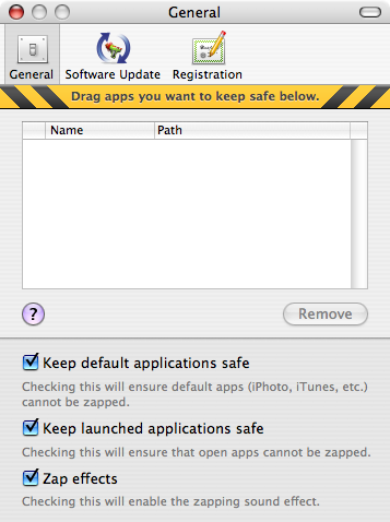 appzapper's preferences