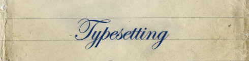 typesetting typesetting