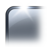 Illustration of a beautiful, shiny interface frame